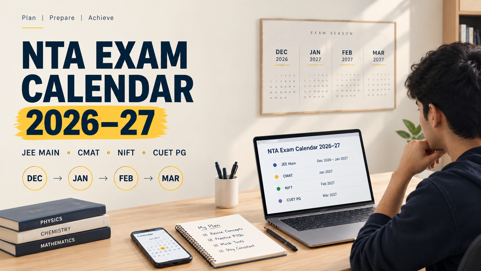 NTA Exam Calendar 2026-27