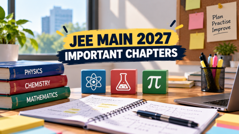 JEE Main 2027 important chapters